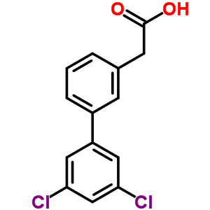 (3,5-Dichloro-biphenyl-3-yl)-acetic acid Structure,669713-80-8Structure