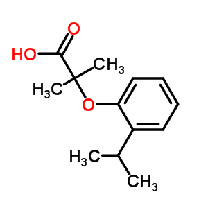 2-(2-Isopropylphenoxy)-2-methylpropanoic acid Structure,669726-38-9Structure