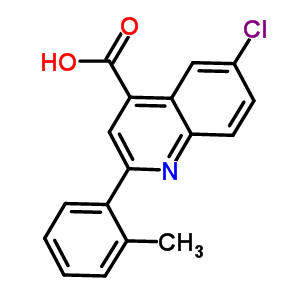 6-Chloro-2-(2-methylphenyl)quinoline-4-carboxylic acid Structure,669726-49-2Structure