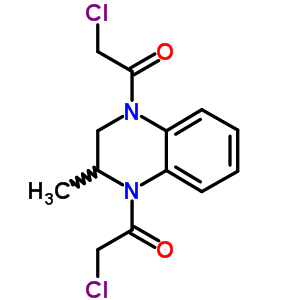 (7CI,8CI,9CI)-1,4-雙(氯乙?；?-1,2,3,4-四氫-2-甲基-喹噁啉結(jié)構(gòu)式_6699-47-4結(jié)構(gòu)式