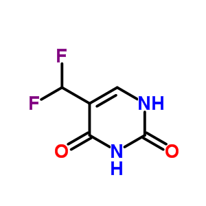 5-(Difluoromethyl)-1h-pyrimidine-2,4-dione Structure,670-19-9Structure