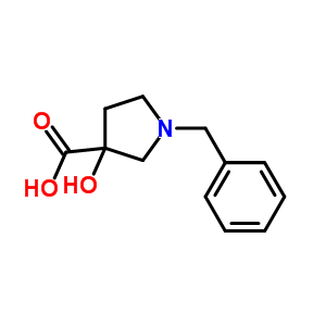 1-Benzyl-3-hydroxy-3-pyrrolidinecarboxylic acid Structure,67117-22-0Structure