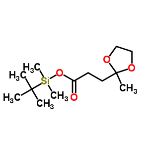 Tert-butyldimethylsilyl-2-methyl-1,3-dioxolane-2-propionate Structure,67226-75-9Structure