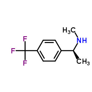 (S)-n-甲基-1-[4-(三氟甲基)苯基]乙胺結(jié)構(gòu)式_672906-71-7結(jié)構(gòu)式