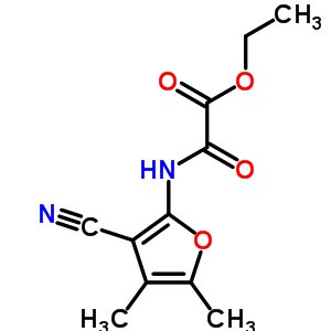 Acetic acid,2-[(3-cyano-4,5-dimethyl-2-furanyl)amino]-2-oxo-, ethyl ester Structure,67318-06-3Structure