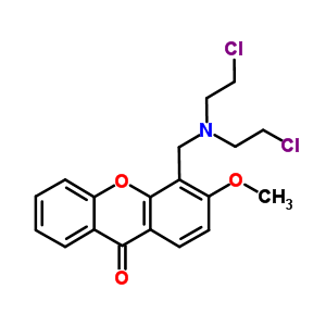 4-[Bis(2-chloroethyl)aminomethyl]-3-methoxy-xanthen-9-one Structure,67428-63-1Structure