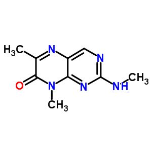 7(8H)-pteridinone, 6,8-dimethyl-2-(methylamino)- Structure,6743-28-8Structure