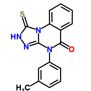 1-Mercapto-4-(3-methylphenyl)[1,2,4]triazolo[4,3-a]quinazolin-5(4h)-one Structure,67442-91-5Structure