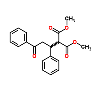 Propanedioic acid,2-(3-oxo-1,3-diphenylpropyl)-, 1,3-dimethyl ester Structure,67488-98-6Structure