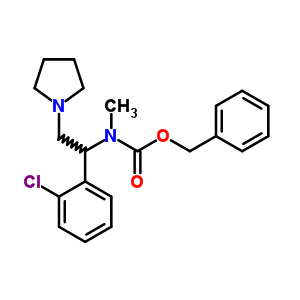 1-Pyrrolidin-2-(2-chlorophenyl)-2-(n-cbz-n-methyl)amino-ethane Structure,675602-67-2Structure