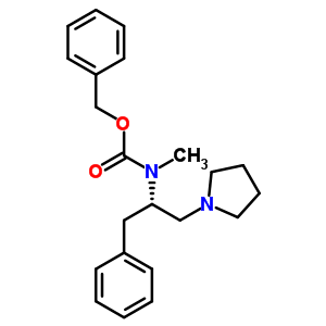 (S)-1-吡咯烷-2-芐基-2-(n-cbz-n-甲基)氨基乙烷結(jié)構(gòu)式_675602-74-1結(jié)構(gòu)式