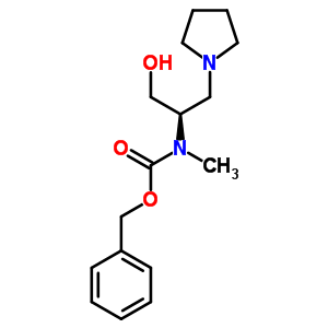 (S)-1-吡咯烷-2-羥基甲基-2-(n-cbz-n-甲基)氨基乙烷結(jié)構(gòu)式_675602-76-3結(jié)構(gòu)式