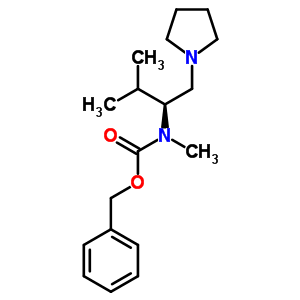 (S)-1-吡咯烷-2-異丙基-2-(n-cbz-n-甲基)氨基乙烷結(jié)構(gòu)式_675602-78-5結(jié)構(gòu)式