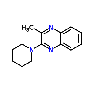 3-Methyl-2-(1-piperidyl)quinoxaline Structure,67570-83-6Structure