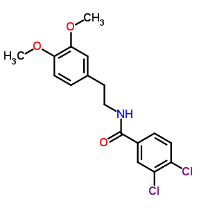 3,4-Dichloro-n-[2-(3,4-dimethoxyphenyl)ethyl]benzamide Structure,67616-17-5Structure