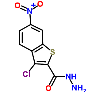 3-Chloro-6-nitro-1-benzothiophene-2-carbohydrazide Structure,676348-44-0Structure