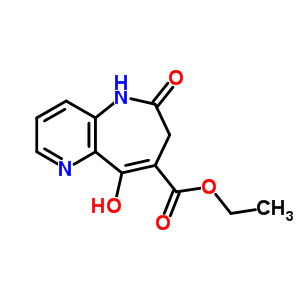 6,7-Dihydro-9-hydroxy-6-oxo-5h-pyrido[3,2-b]azepine-8-carboxylic acid ethyl ester Structure,676596-62-6Structure