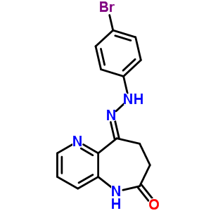 7,8-Dihydro-9-[2-(4-bromophenyl)hydrazone]-5h-pyrido[3,2-b]azepine-6,9-dione Structure,676596-64-8Structure