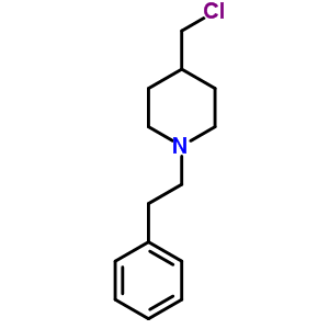 4-(Chloromethyl)-1-phenethyl-piperidine Structure,67686-04-8Structure