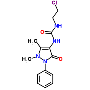 N-(2-氯乙基)-N-(2,3-二氫-1,5-二甲基-3-氧代-2-苯基-1H-吡唑-4-基)-脲結(jié)構(gòu)式_67736-67-8結(jié)構(gòu)式