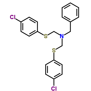 N-benzyl-1-(4-chlorophenyl)sulfanyl-n-[(4-chlorophenyl)sulfanylmethyl]methanamine Structure,67857-75-4Structure