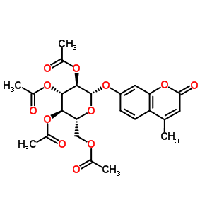 4-Methyl-7-((2,3,4,6-tetra-o-acetyl-beta-d-glucopyranosyl)oxy)-2h-1-benzopyran-2-one Structure,67909-25-5Structure