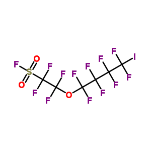 1,1,2,2-Tetrafluoro-2-(1,1,2,2,3,3,4,4-octafluoro-4-iodobutoxy)ethanesulfonyl fluoride Structure,67990-76-5Structure