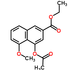 4-(Acetyloxy)-5-methoxy-2-naphthalenecarboxylic acid ethyl ester Structure,680183-20-4Structure