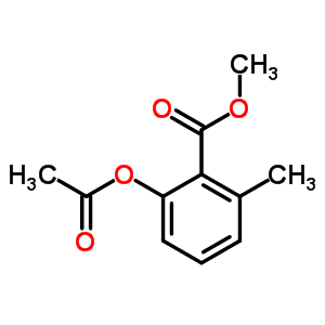 Benzoic acid,2-(acetyloxy)-6-methyl-, methyl ester Structure,68040-67-5Structure