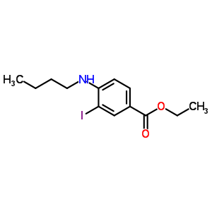 4-(丁基氨基)-3-碘苯甲酸乙酯結(jié)構(gòu)式_681259-72-3結(jié)構(gòu)式