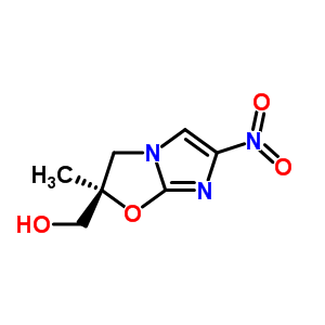 (R)-(2-methyl-6-nitro-2,3-dihydro-imidazo[2,1-b]oxazol-2-yl)-methanol Structure,681491-16-7Structure