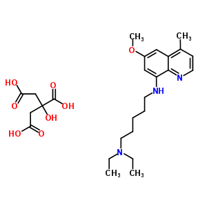 N,n-diethyl-n-(6-methoxy-4-methyl-quinolin-8-yl)pentane-1,5-diamine Structure,68219-15-8Structure