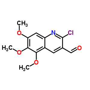 2-Chloro-5,6,7-trimethoxy-quinoline-3-carbaldehyde Structure,68236-25-9Structure