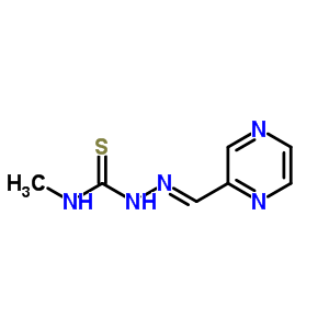 Hydrazinecarbothioamide,n-methyl-2-(2-pyrazinylmethylene)- Structure,6824-35-7Structure