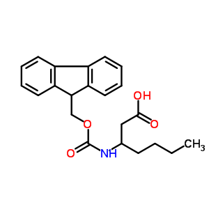 3-(((9H-fluoren-9-yl)methoxy)carbonylamino)heptanoic acid Structure,683219-85-4Structure