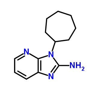 3-Cycloheptyl-3h-imidazo4,5-bpyridin-2-ylamine Structure,684648-95-1Structure