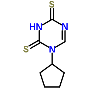 1-Cyclopentyl-1,3,5-triazine-2,4-dithione Structure,68498-55-5Structure