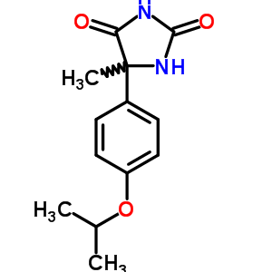 5-(4-Isopropoxy-phenyl)-5-methyl-imidazolidine-2,4-dione Structure,68524-17-4Structure