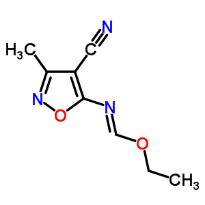 5-(Ethoxymethylideneamino)-3-methyl-oxazole-4-carbonitrile Structure,68571-75-5Structure