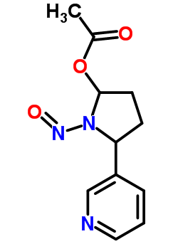 1-Nitroso-5-(3-Pyridinyl)-2-Pyrrolidinol Acetate Structure,68743-65-7Structure