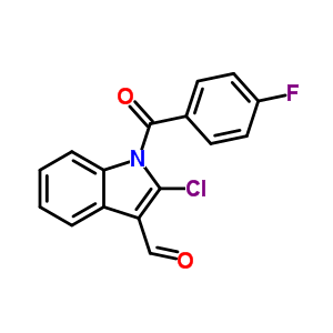 2-Chloro-1-(4-fluorobenzoyl)indole-3-carbaldehyde Structure,68770-77-4Structure