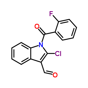 2-Chloro-1-(2-fluorobenzoyl)indole-3-carbaldehyde Structure,68770-78-5Structure