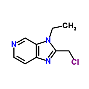 2-(Chloromethyl)-3-ethyl-3h-imidazo4,5-cpyridine Structure,688001-00-5Structure