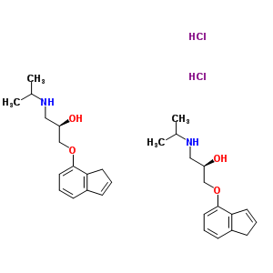 鹽酸茚諾洛爾結(jié)構(gòu)式_68906-88-7結(jié)構(gòu)式