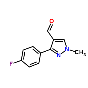 3-(4-Fluoro-phenyl)-1-methyl-1H-pyrazole-4-carbaldehyde Structure,689250-53-1Structure