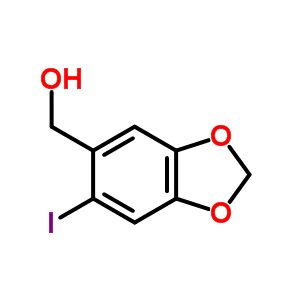 1,3-Benzodioxole-5-methanol,6-iodo- Structure,69048-76-6Structure