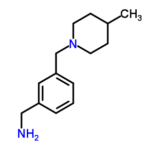 (3-[(4-Methylpiperidino)methyl]phenyl)methanamine Structure,690632-06-5Structure