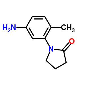 1-(5-Amino-2-methyl-phenyl)-pyrrolidin-2-one Structure,69131-44-8Structure