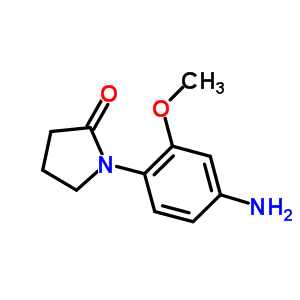 1-(4-Amino-2-methoxyphenyl)pyrrolidin-2-one Structure,69132-30-5Structure