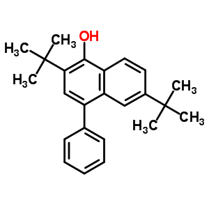 4-Phenyl-2,6-ditert-butyl-naphthalen-1-ol Structure,69217-49-8Structure